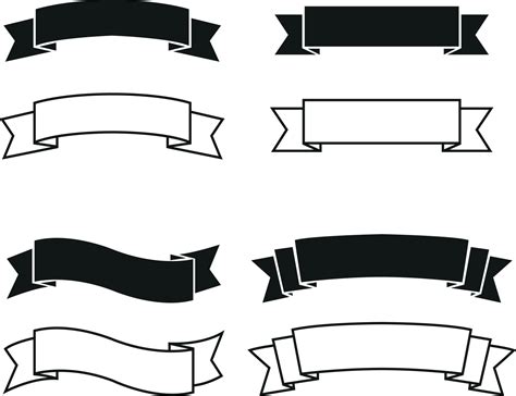ribbon vector art|ribbon vector black and white.